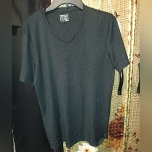 Men's Black Ribbed Guess Shirt